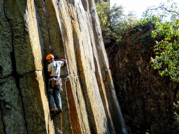 Rahul on Three Finger Jack at the Grotto.