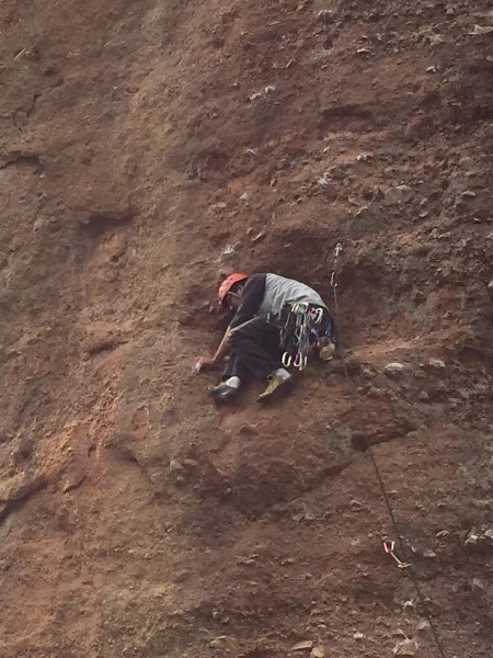 Kalen Glenn on Fourplay, Pinnacles National Park