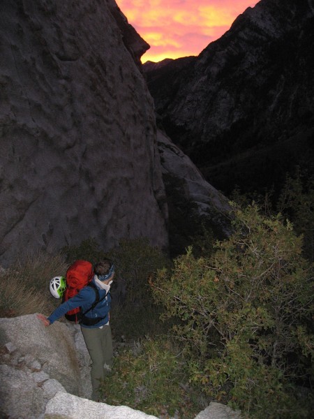 Sunrise in Little Cottonwood Canyon, UT &#40;approaching The Thumb&#41;