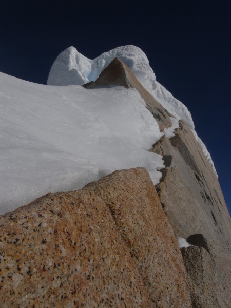 Summit rim of Cerro Torre.