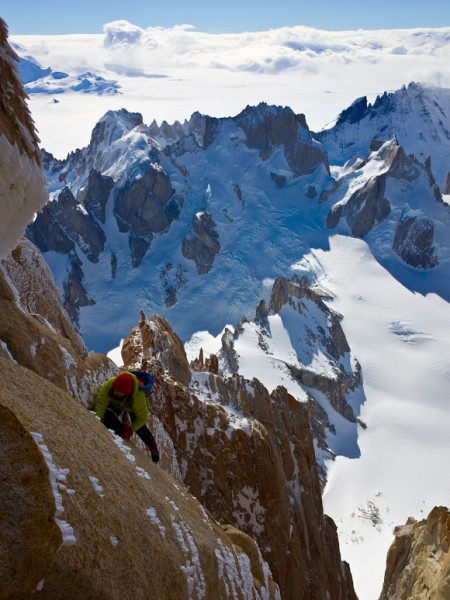 Exposed slab climbing.