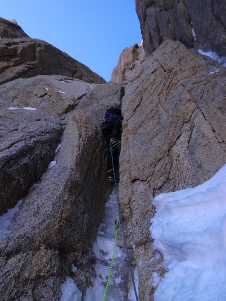 Jess on the mixed crux.