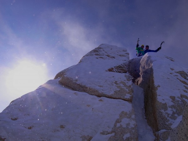 Ben and Jess on the summit.