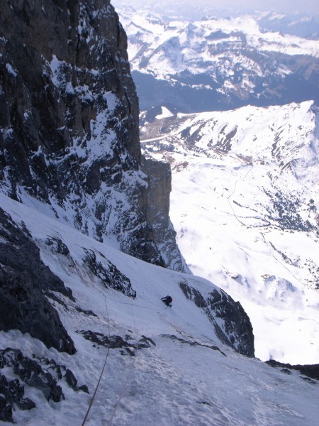 'The Spider' ice field.