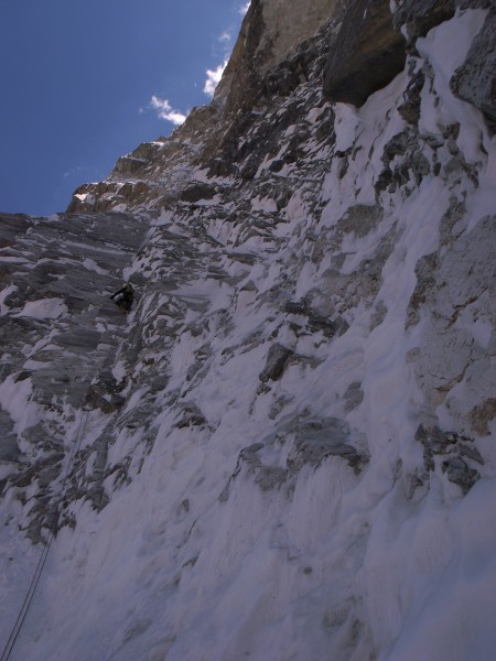 The ramp at the start of the main wall.