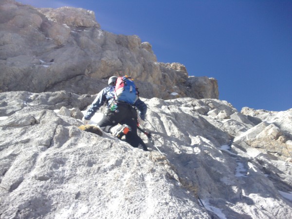 Paul making it happen on a fairly good example of the terrain.