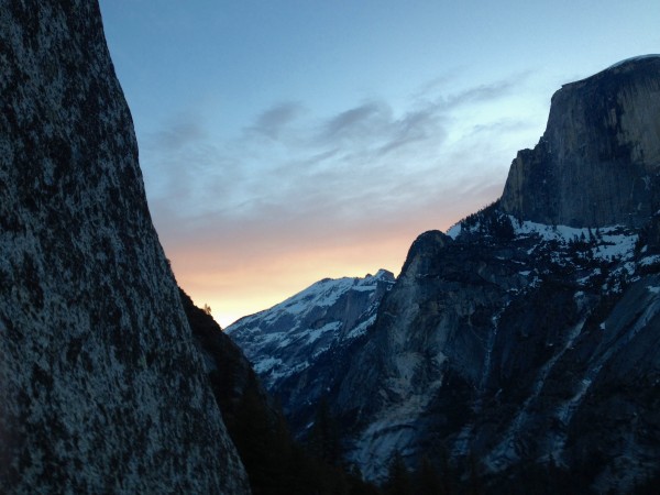 Sunrise over Tenaya Canyon