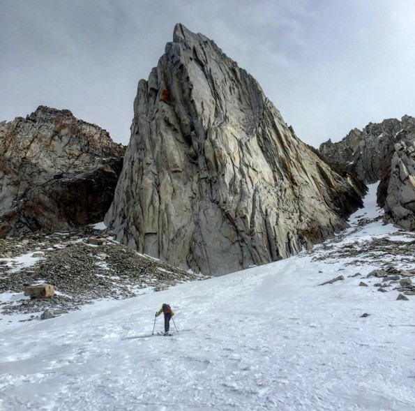 Chris McNamara approaching the Incredible Hulk in Winter - February.