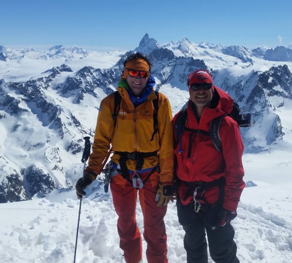 Dave H. & Ron V. summit of Pigne d'Arolla