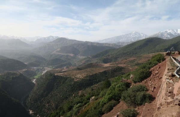 Crossing the Atlas Mountain passes. Within 24 hrs I went from snow-cov...