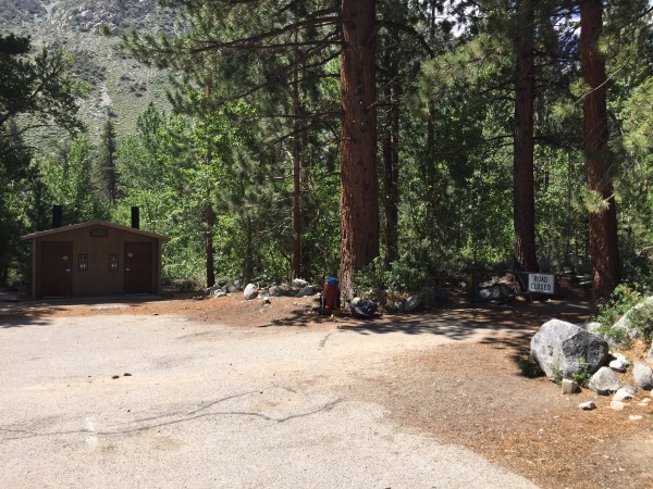 Start of our approach at Big Pine Creek Trailhead