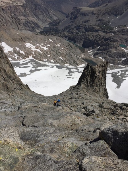 Heading up from the gendarme.