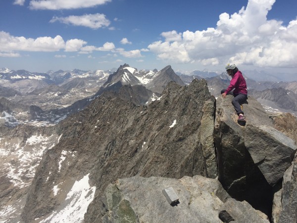 Looking north from the Middle Pal summit.