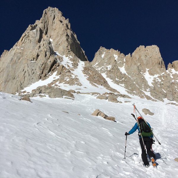 Mt Whitney Mountaineers Route, March 2016