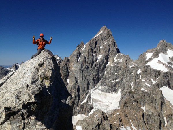 The classic Teewinot summit shot.