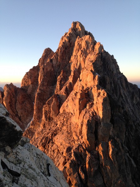 Mt. Owen from the top of the 60m pitch out of the Grand Stand.