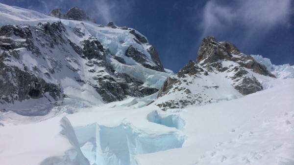 2.1 a foreshortened waddington from below the col