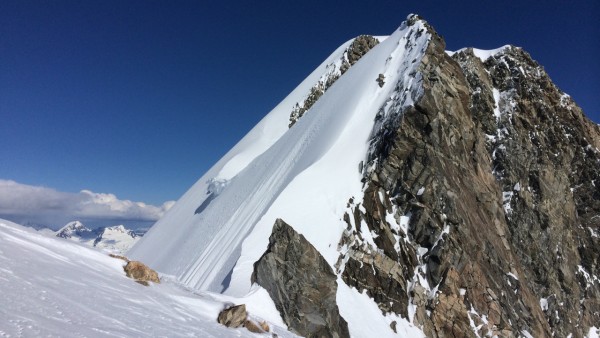 3.4 a view of the summit of granelle from our turn around point