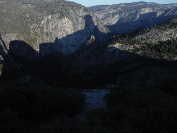 Shadows of Liberty Cap and Half dome