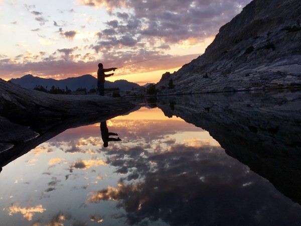 Another shot of fly fishing above Goddard Creek Canyon east of Tunemah...