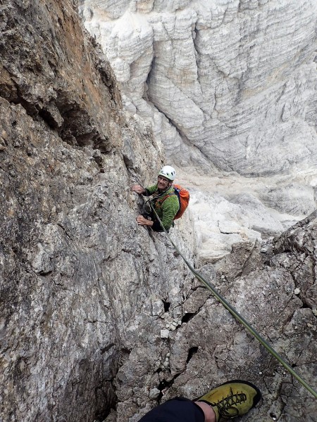 Turning the chockstone.