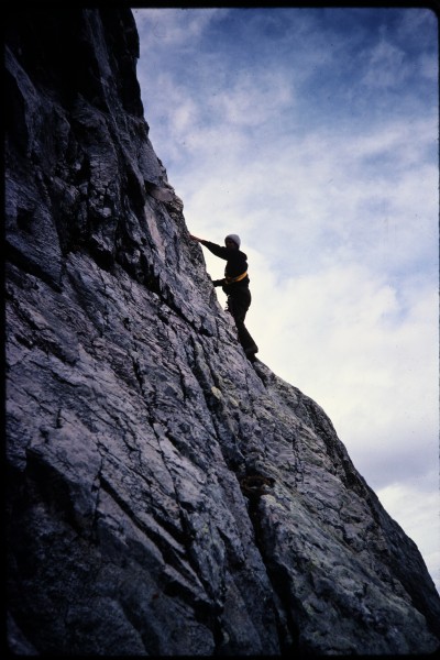 Mike Dean looking quite manly on some of the better rock in the lower ...