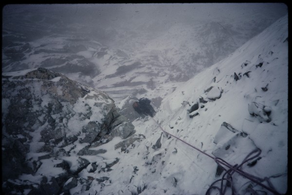 More snow flurries yielded some pretty slipper, loose rock on the uppe...