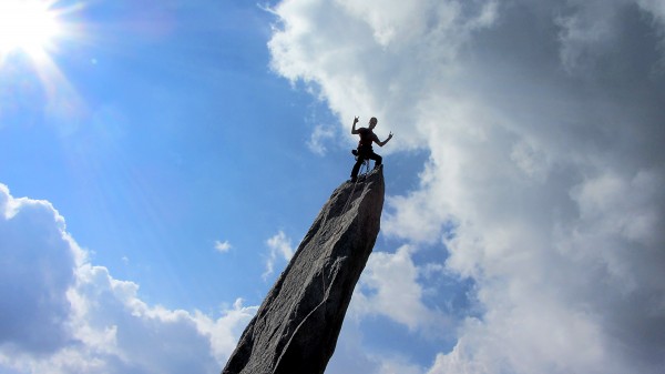 The Gipfelnadel - The 16th and final pitch on the superlative Salbitsc...