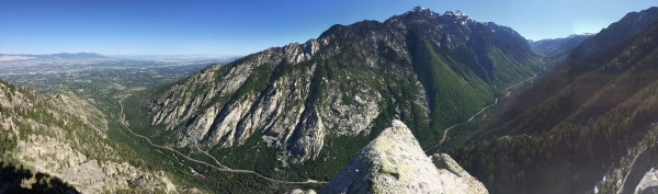 Big movement in the Wasatch.  Top of Perla's Ridge looking into Little...