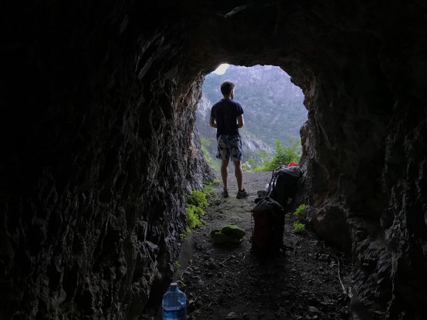 Caching in the mine, unique as it is rad.