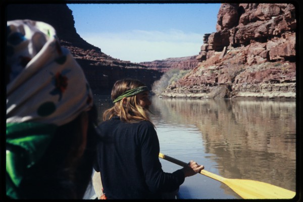 Michael not working too hard to get us down river.