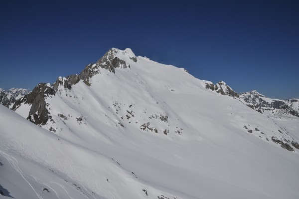 Summit in view, Oberalpstock, our next objective