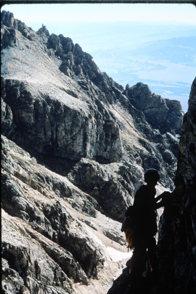 One of us higher up on the north face.