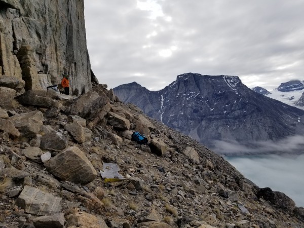 Glorious talus field bivy