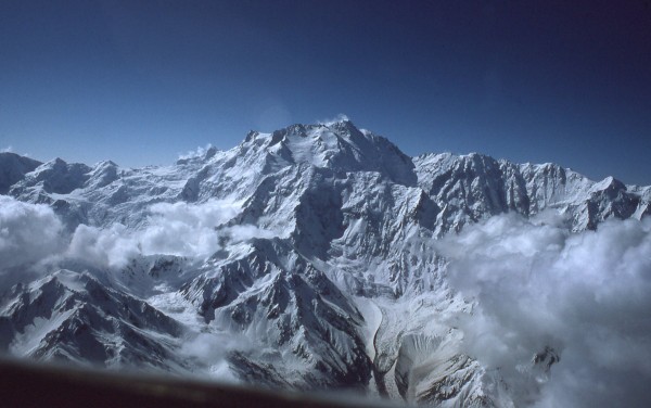 Nanga Parbat from the cockpit of C-130