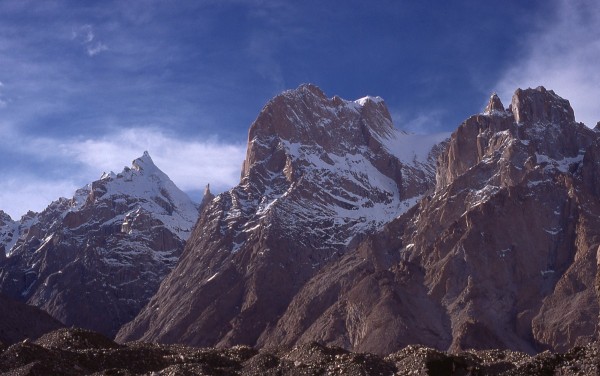 Trango/Cathedrals area from the Baltoro