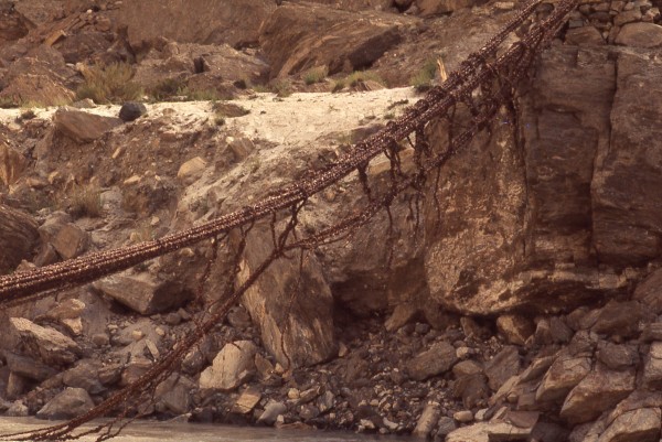 What was left of the bridge when we arrived