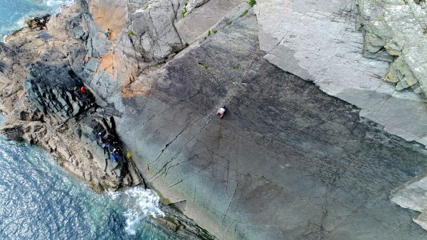 Andrew Walker on the classic Armorican at Craig Caerfai