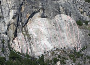 Cookie Sheet - A Route For Robert Whitelaw 5.7 - Yosemite Valley, California USA. Click to Enlarge
