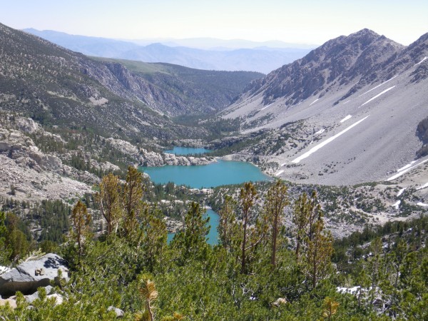 Views down the north fork big pine drainage from 11500'