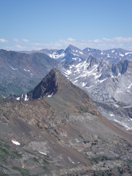 Mt. Dana in background, Virginia Peak in foreground, from the summit