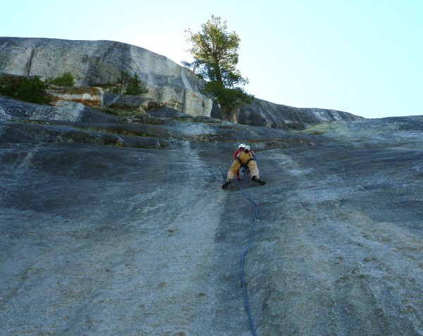 Cheeseburgers and Beer. The kid's first 5.8 lead outdoors.