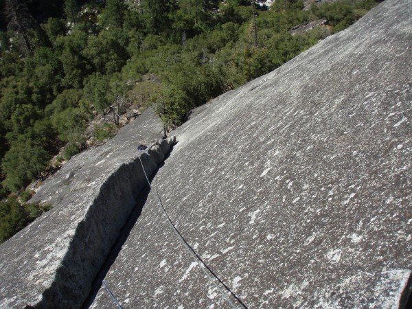 Matt following the 5.9 &#40;more like 5.7&#41; left flake variation on...