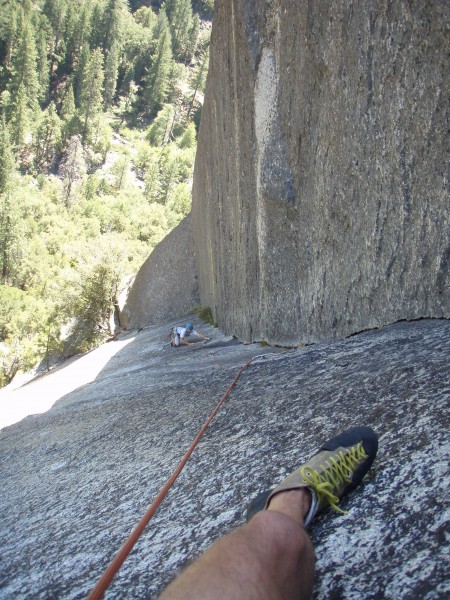 Matt following pitch 2 of Wings and Stings.  No wings or stings this t...