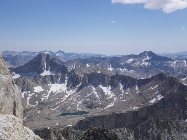 Feather Peak &#40;13240'&#41; from near summit &#40;center left&#41;