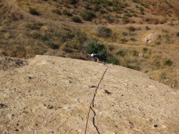 Chris coming up the first pitch of Goldline