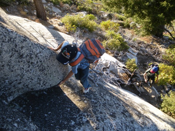 There was some fun scrambling for the little guys on the way