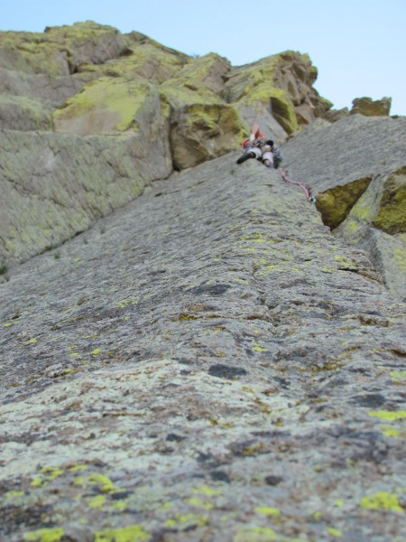 Second Pitch of One Way Sunset 5.9 Now my favorite hand crack of the t...