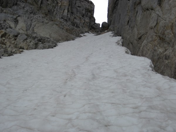 Leftmost couloir on North Peak - 9/8/10