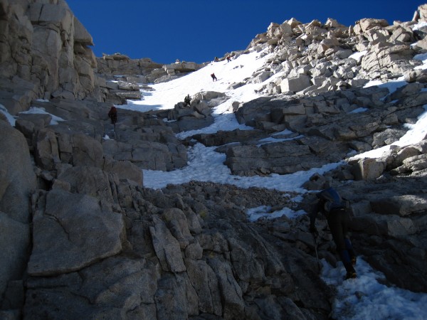 Fun mixed terrain on the upper part of the route.